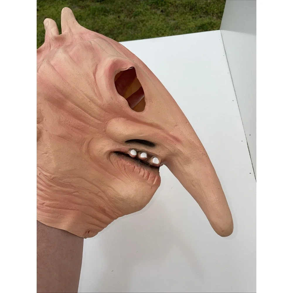 Adult Beetlejuice Overhead Latex Adam Mask Rubies Costume - Picture 6 of 9